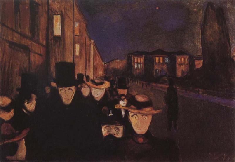 Edvard Munch Night oil painting image